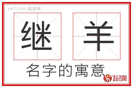 羊 名字|羊字取名的寓意